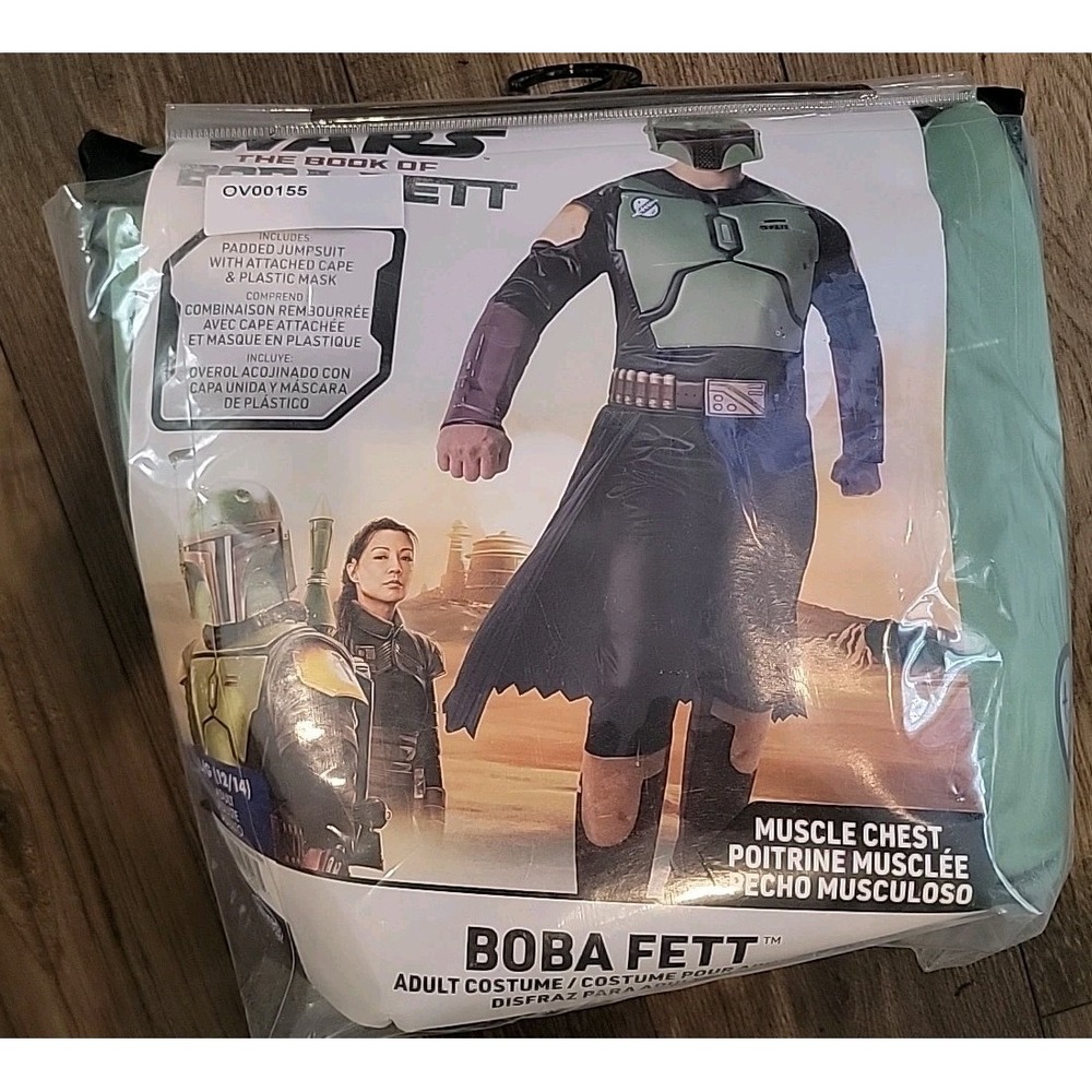Jazwares Star Wars Book Of Boba Fett Adult Costume Size L Halloween! NEW!!!!